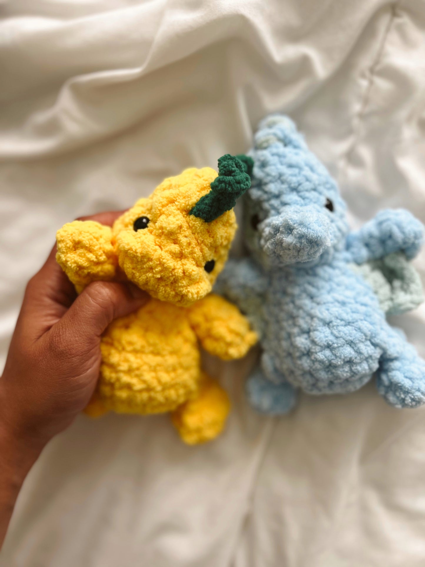 Bitsy Dino Friends Parasaurolophus + Pterodactyl Crochet pattern
