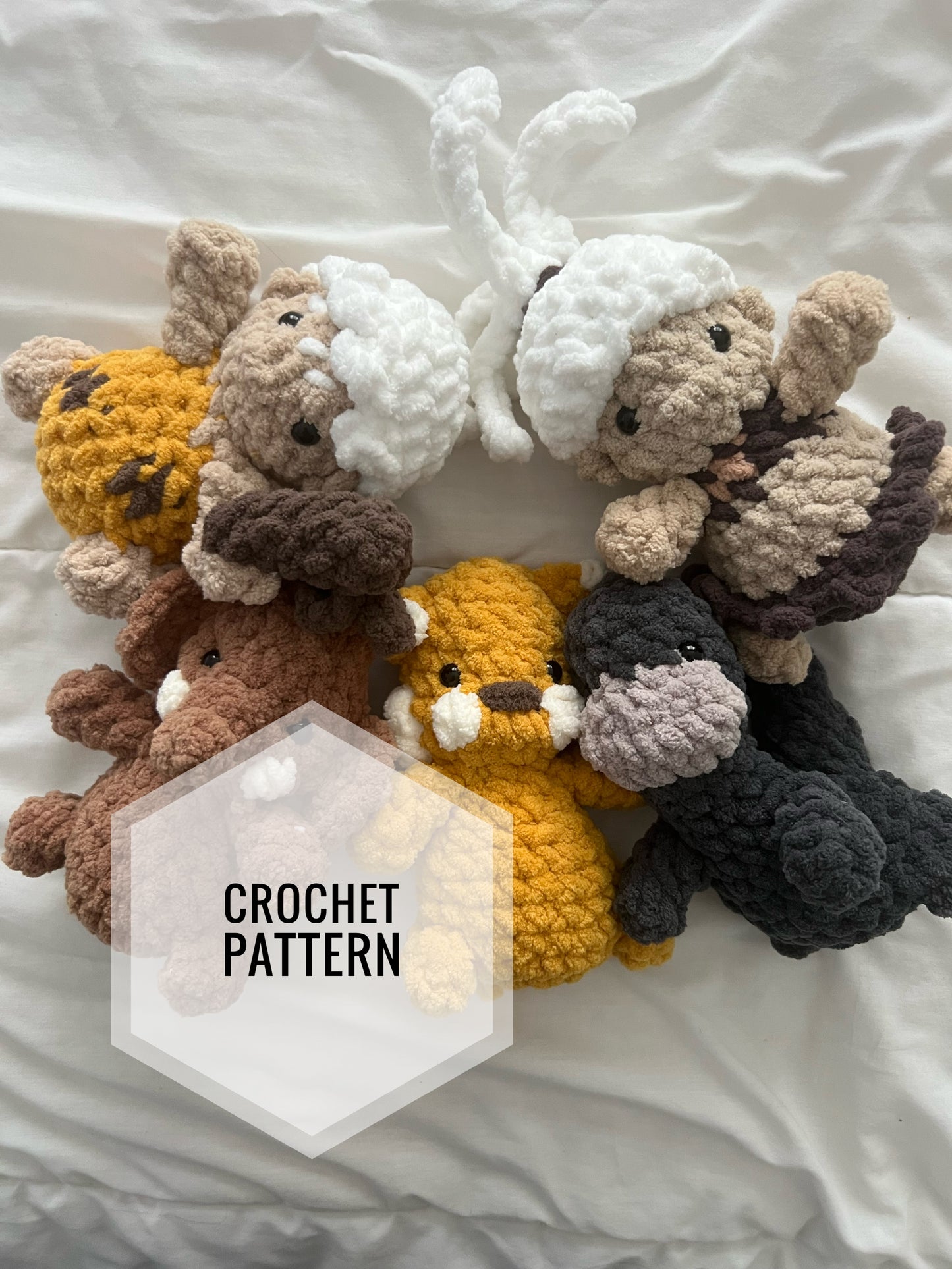 Prehistoric Bitsy Buddy crochet bundle pack