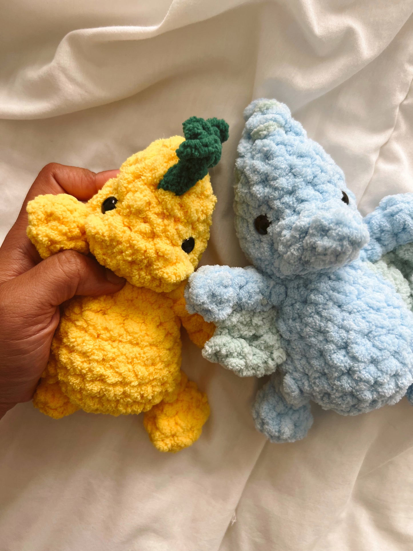 Bitsy Dino Friends Parasaurolophus + Pterodactyl Crochet pattern