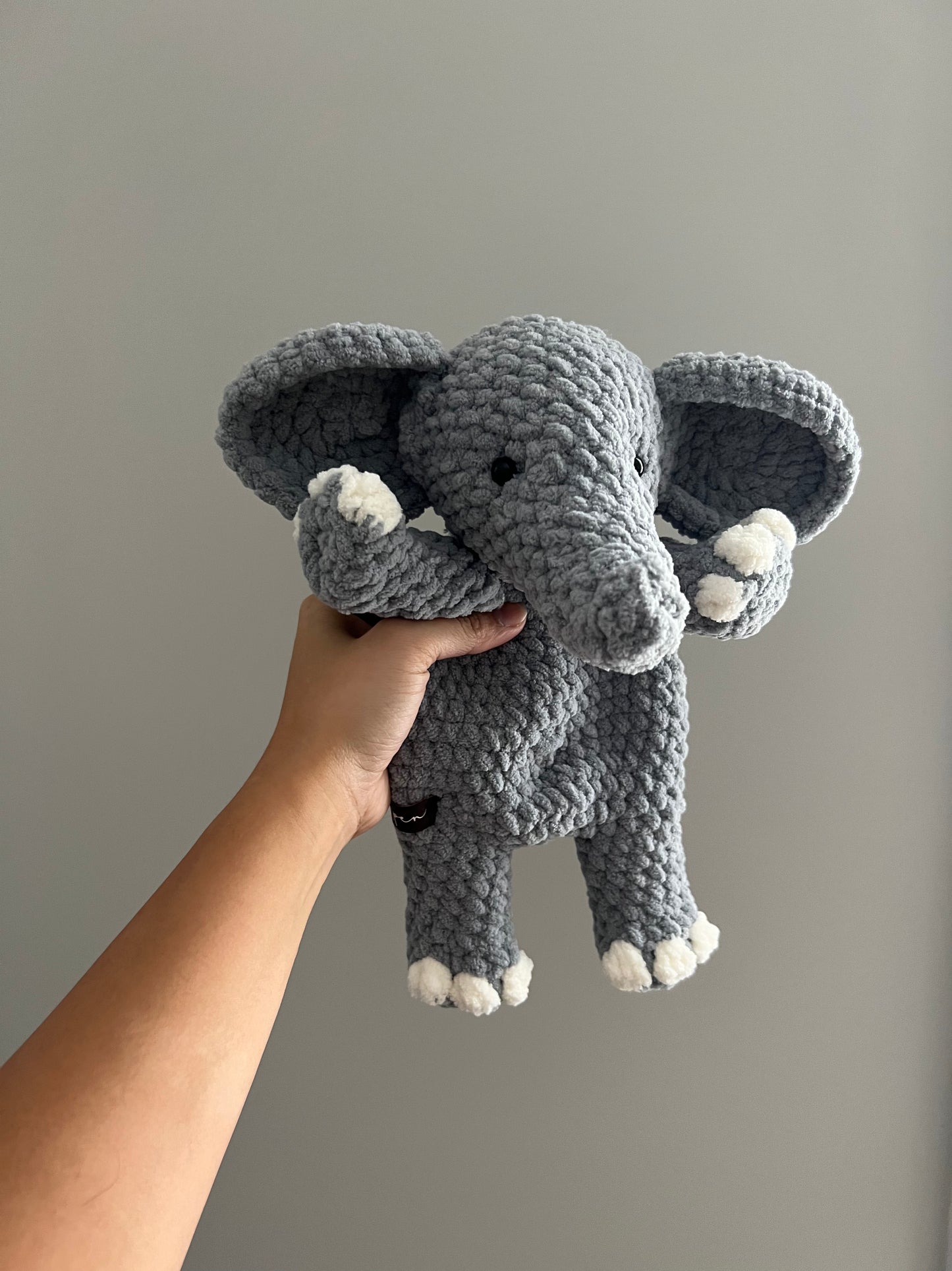 Grey baby Elephant snuggler