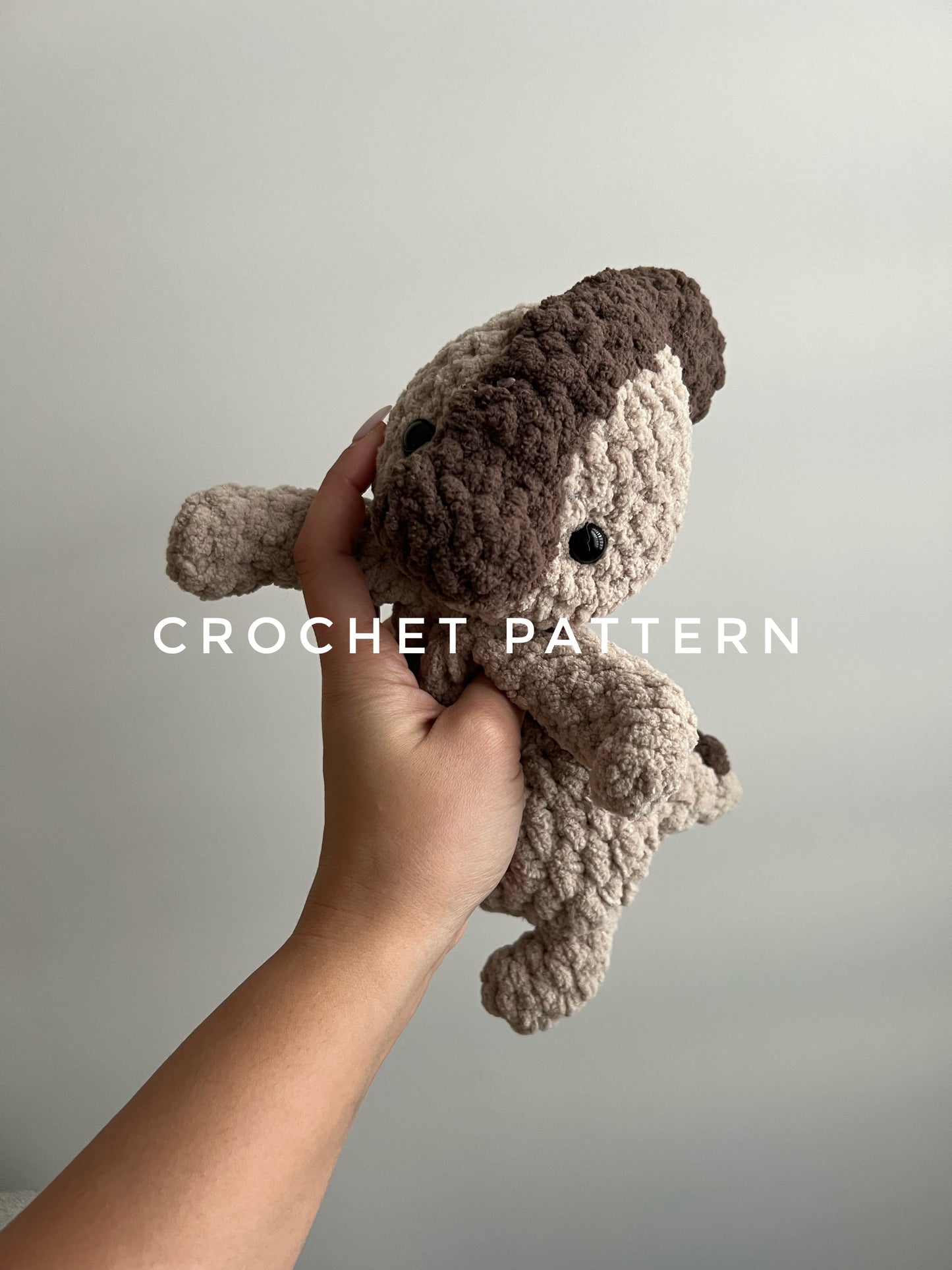 Pacey The Parasaurolophus Crochet snuggler pattern