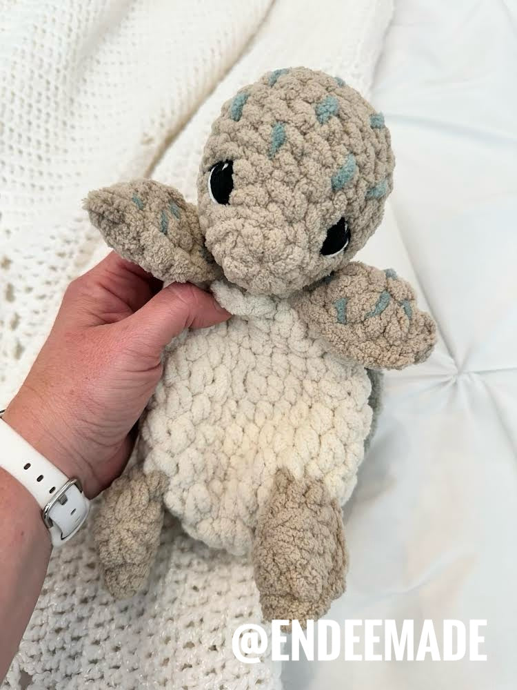 Stoney The Sea Turtle Crochet Snuggler Pattern