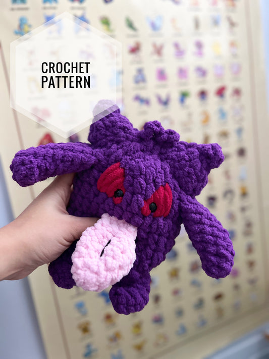 Purple Phantom Snuggler Crochet Pattern