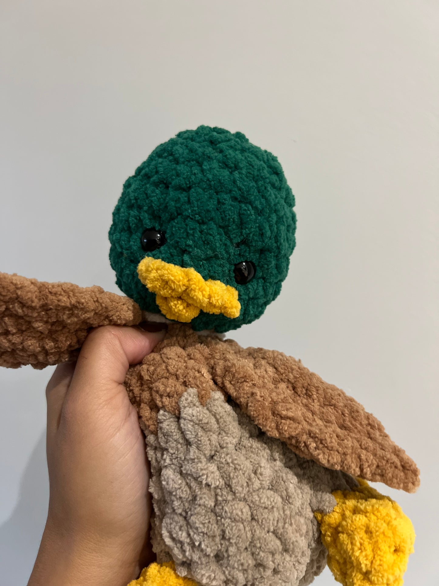 Mozzy The Mallard Crochet Snuggler Pattern