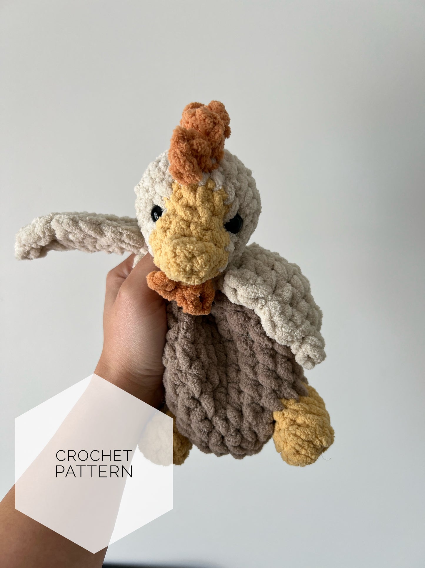 Rooney The Rooster Crochet Snuggler Pattern