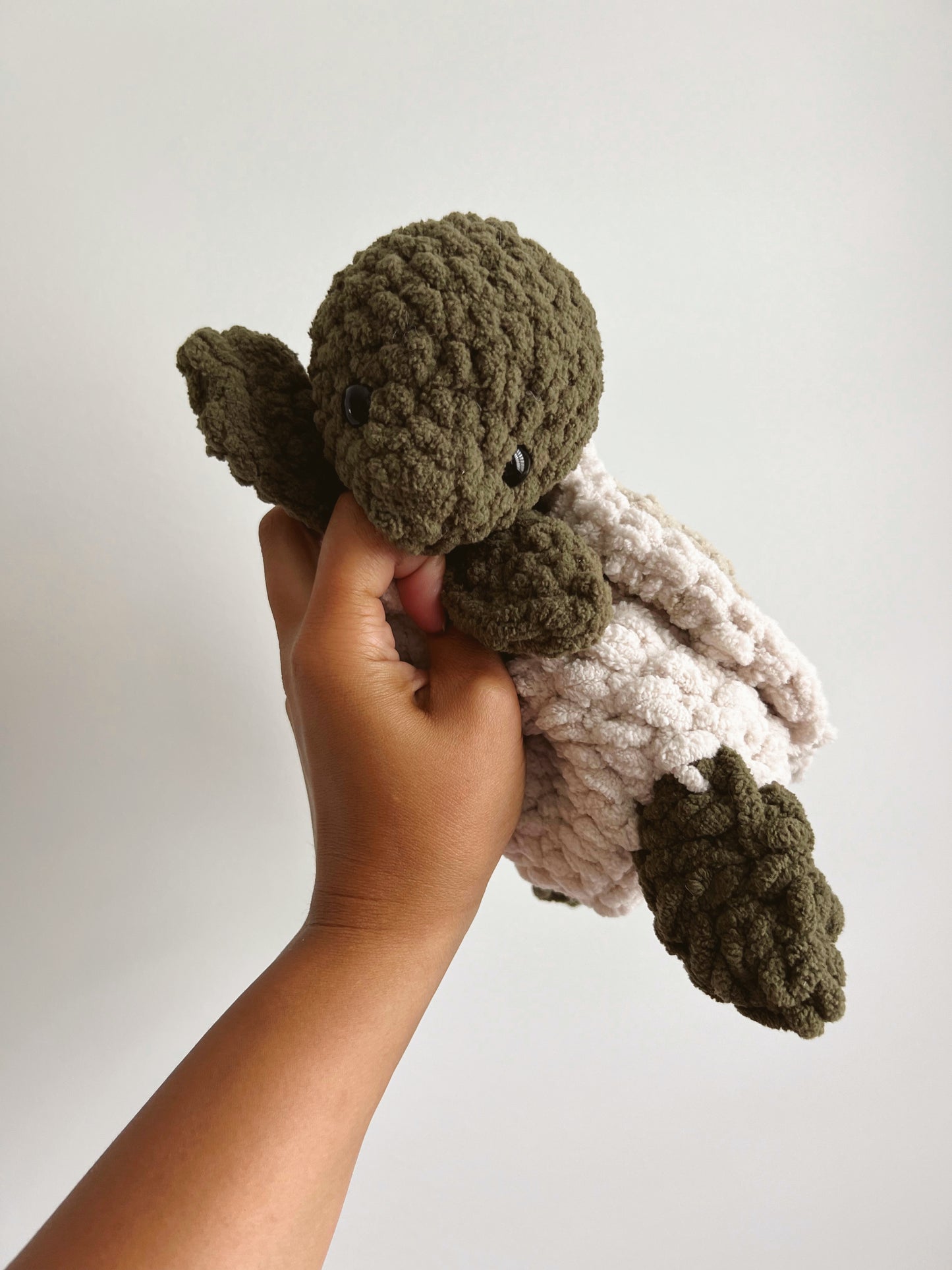 Stoney and Pebbles The Sea Turtle Crochet Snuggler and Bitsy Pattern