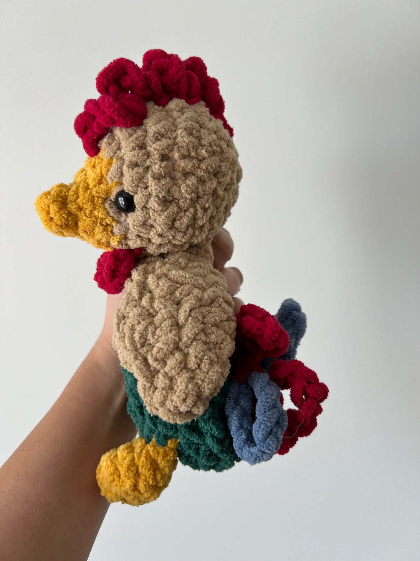 Rooney The Rooster Crochet Snuggler Pattern