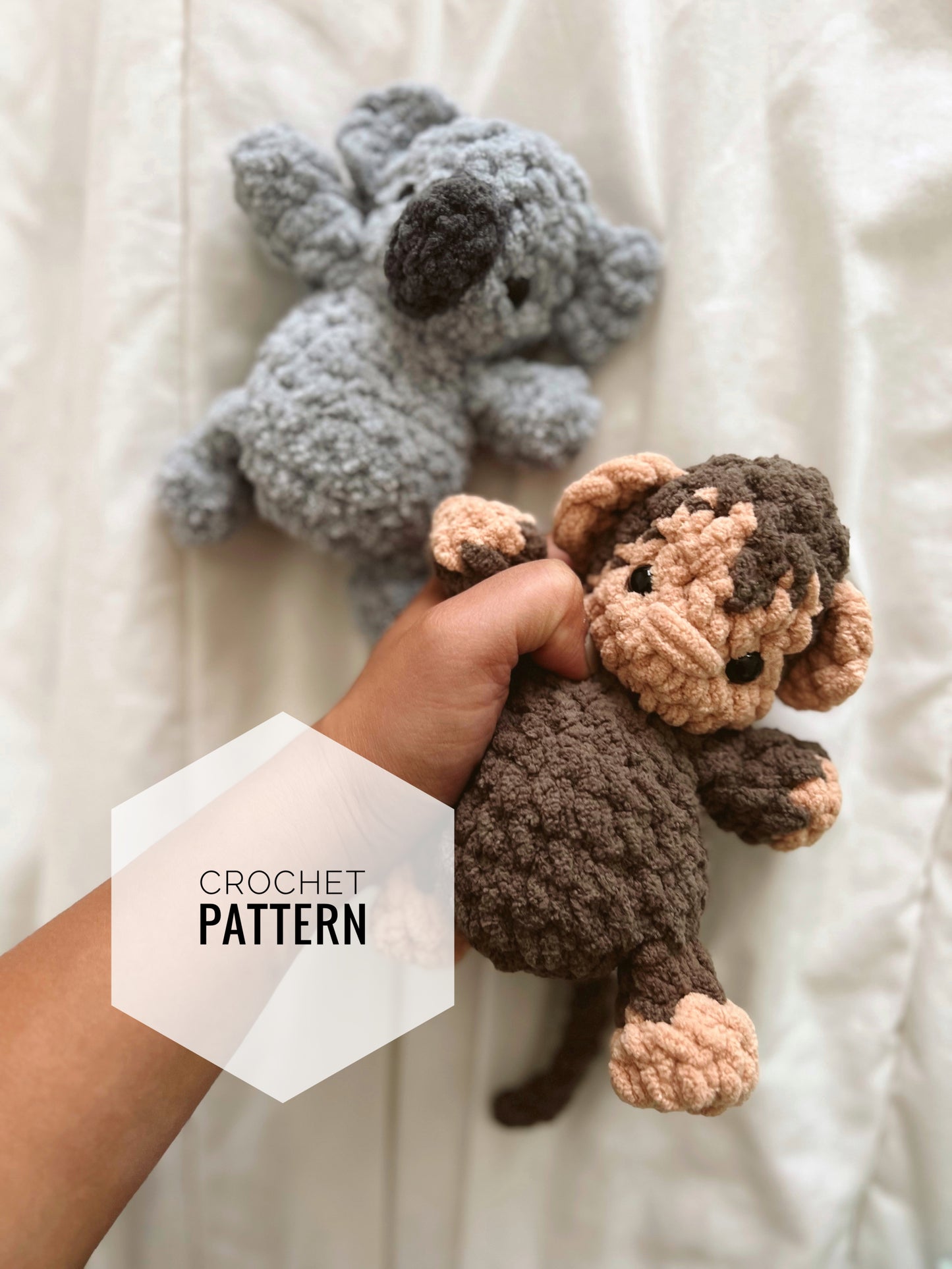 Bitsy zoo Friends Monkey + Koala Crochet pattern