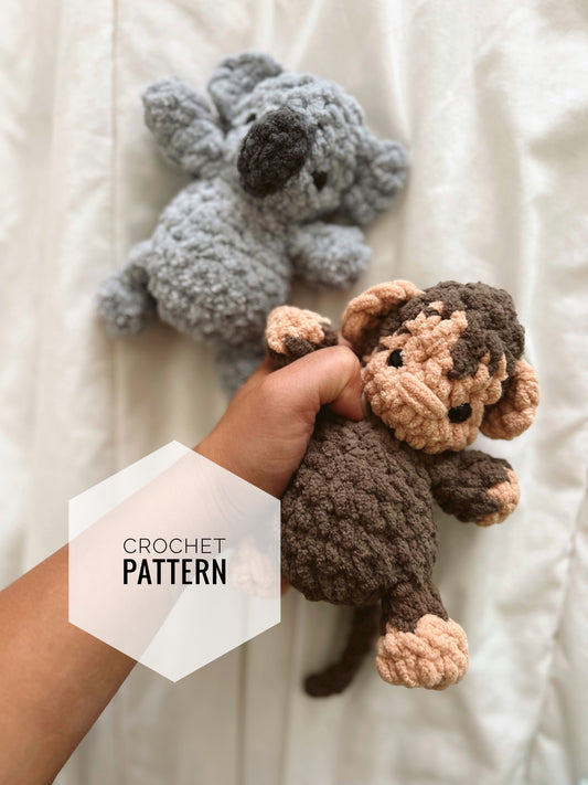 Bitsy zoo Friends Monkey + Koala Crochet pattern