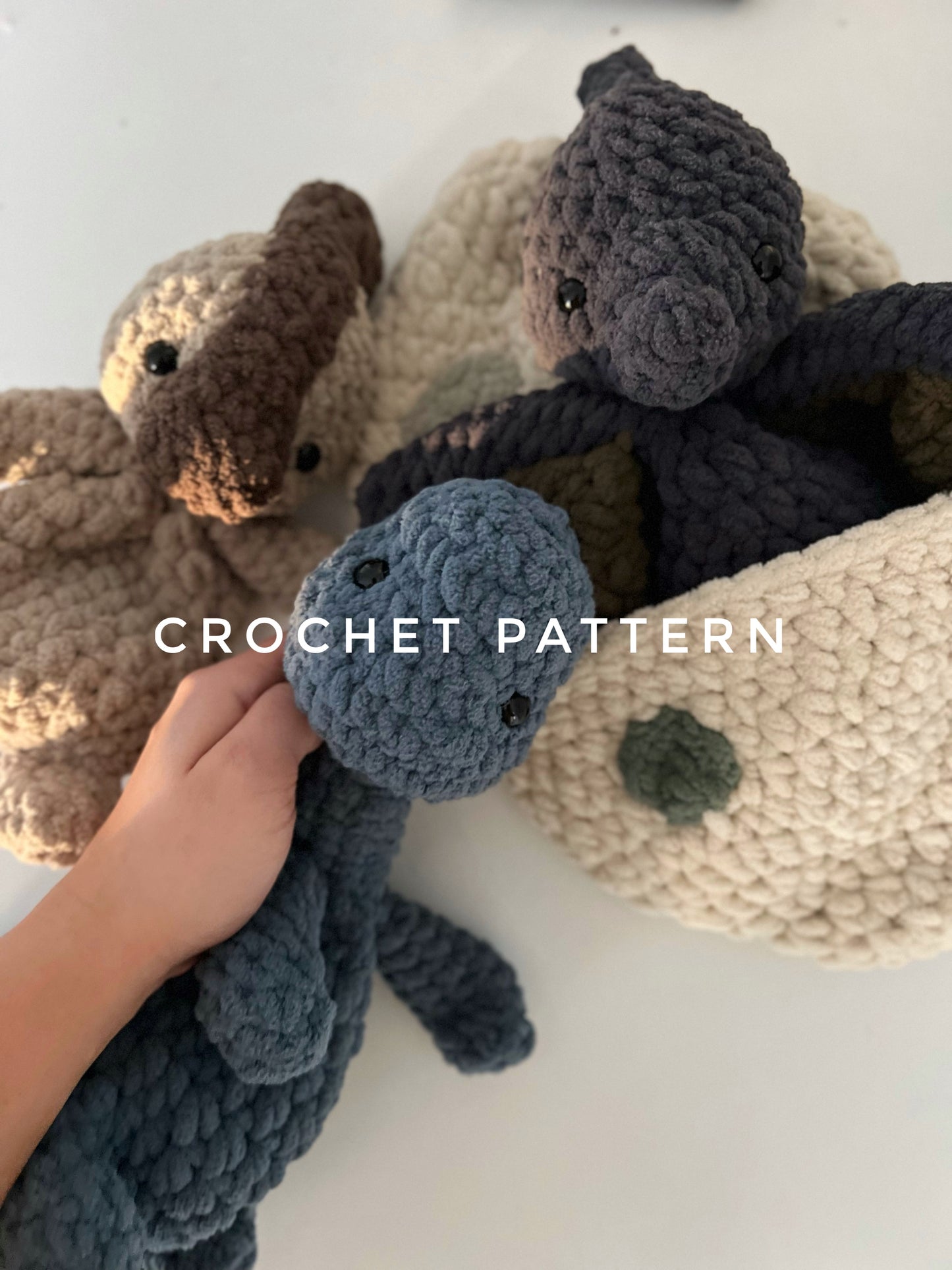 The Dino babies pt2 with hatching egg snuggler crochet pattern