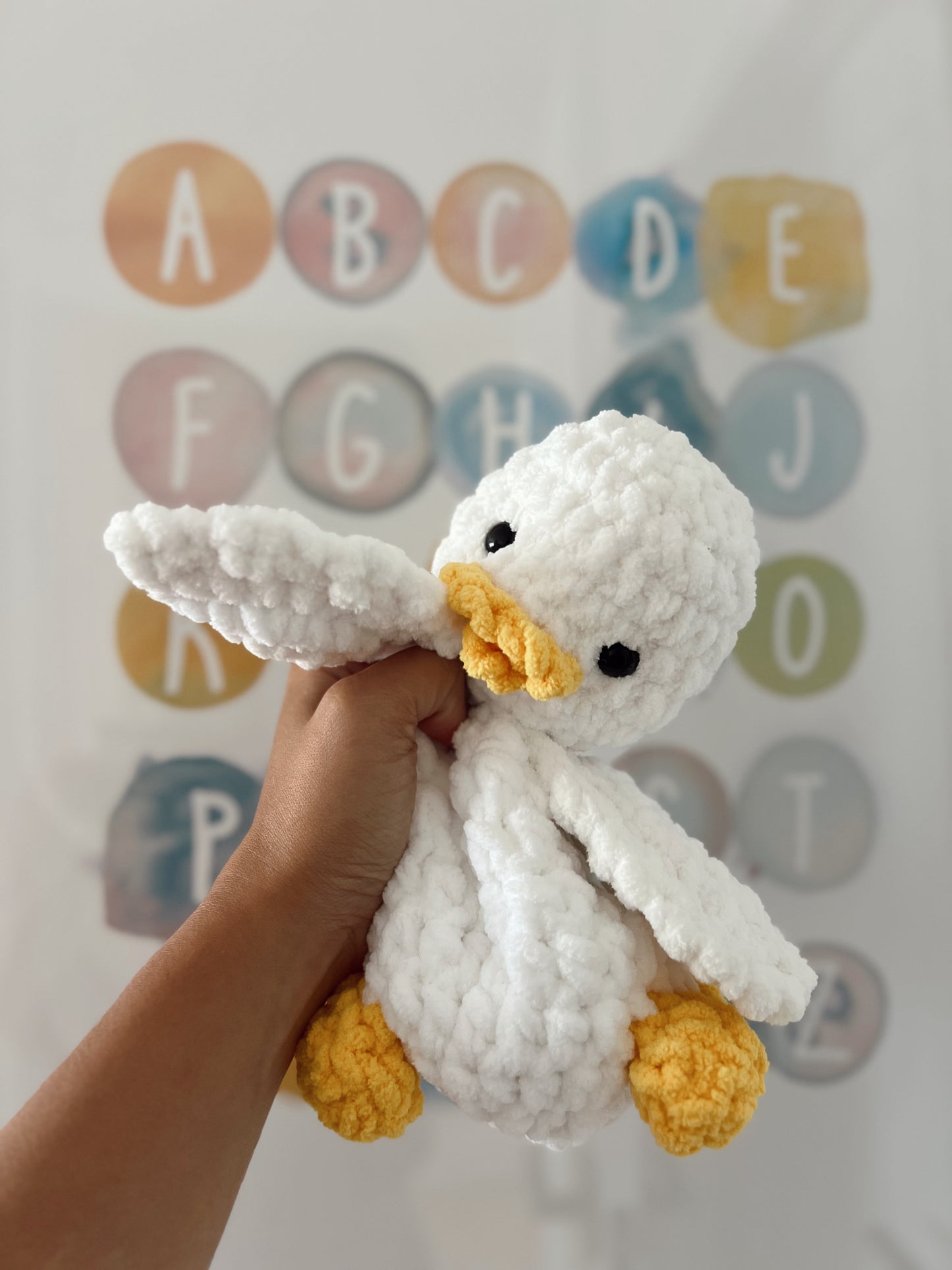 Mozzy The Mallard Crochet Snuggler Pattern