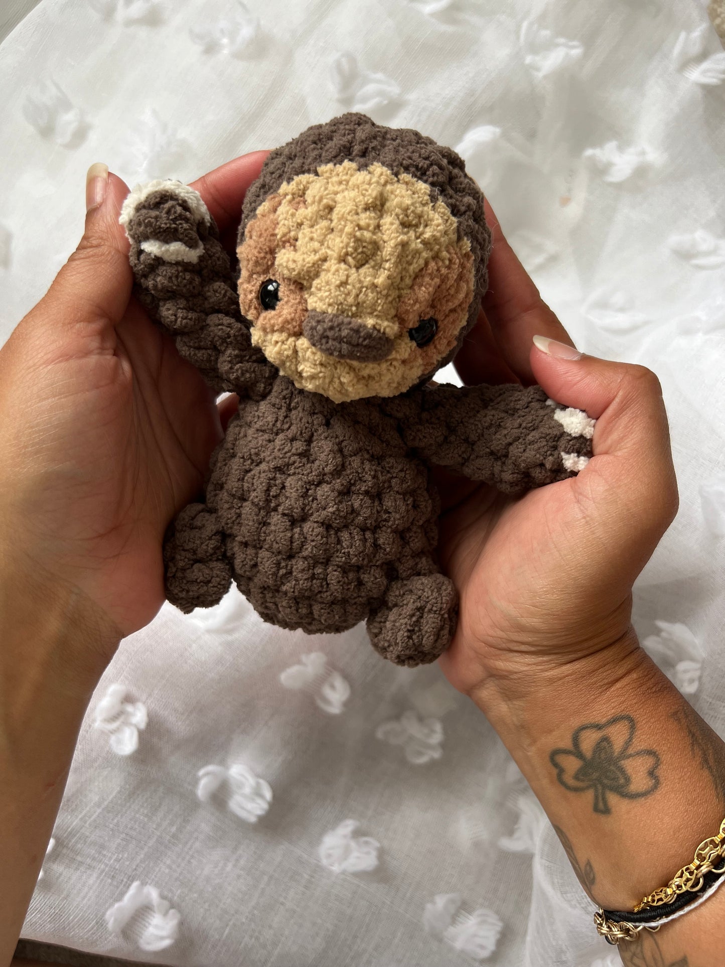 Branch and Twiggy The Sloth Crochet Snuggler and Bitsy Pattern