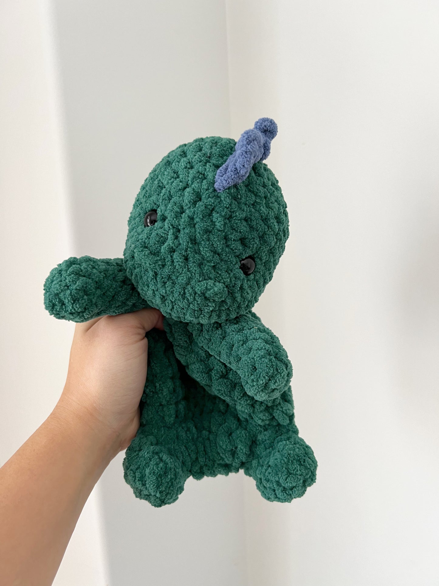 Green and Blue Dino snuggler