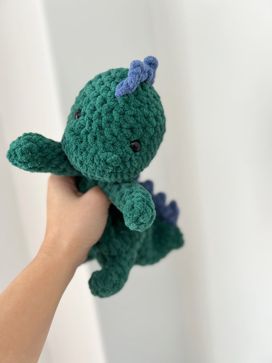 Green and Blue Dino snuggler