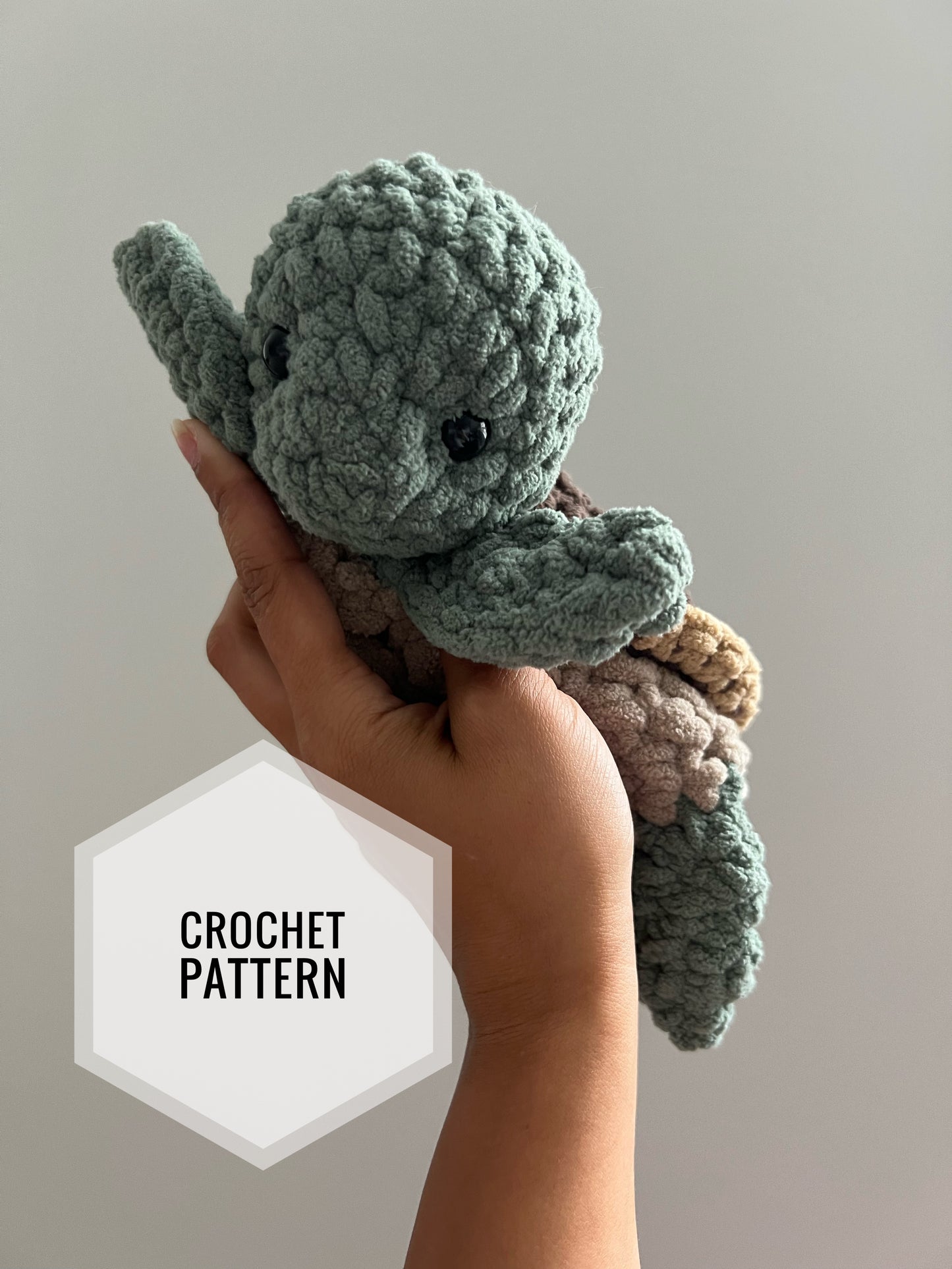 Stoney The Sea Turtle Crochet Snuggler Pattern