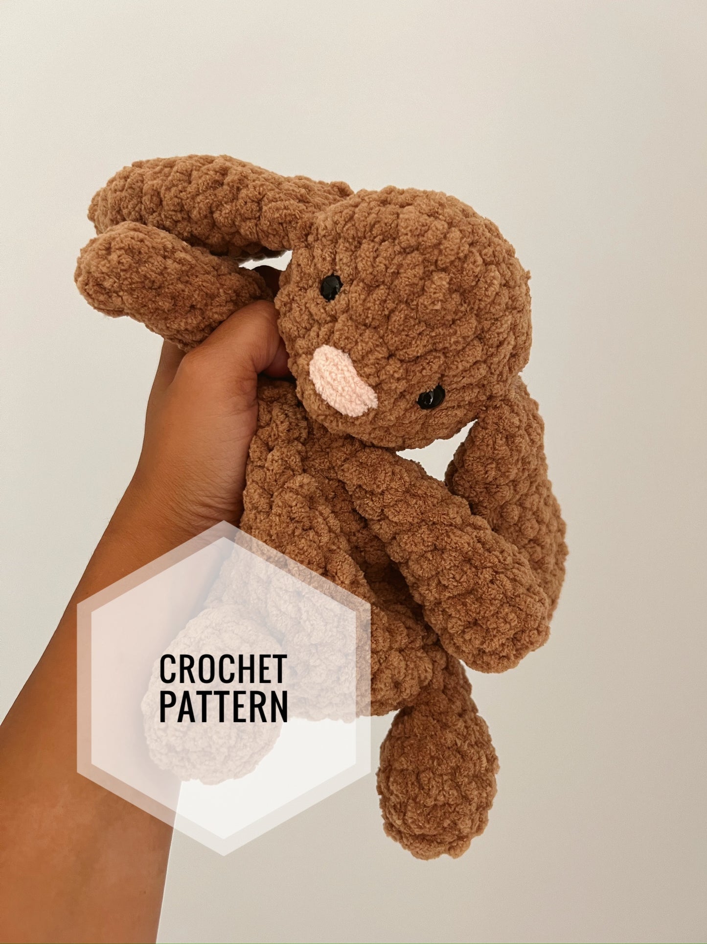 Remi the Rabbit Crochet Snuggler Pattern