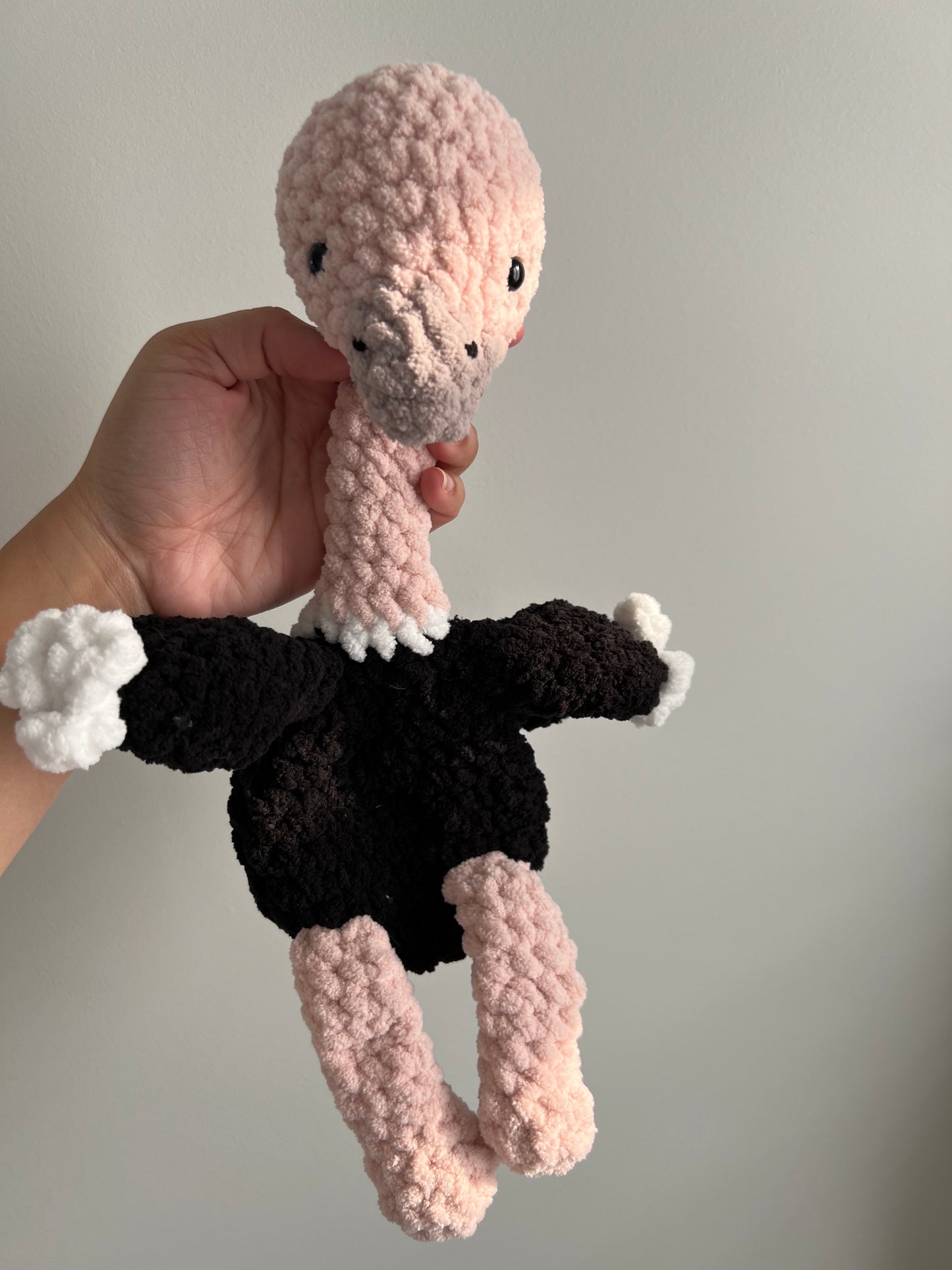 Blush Pink Ostrich Snuggler