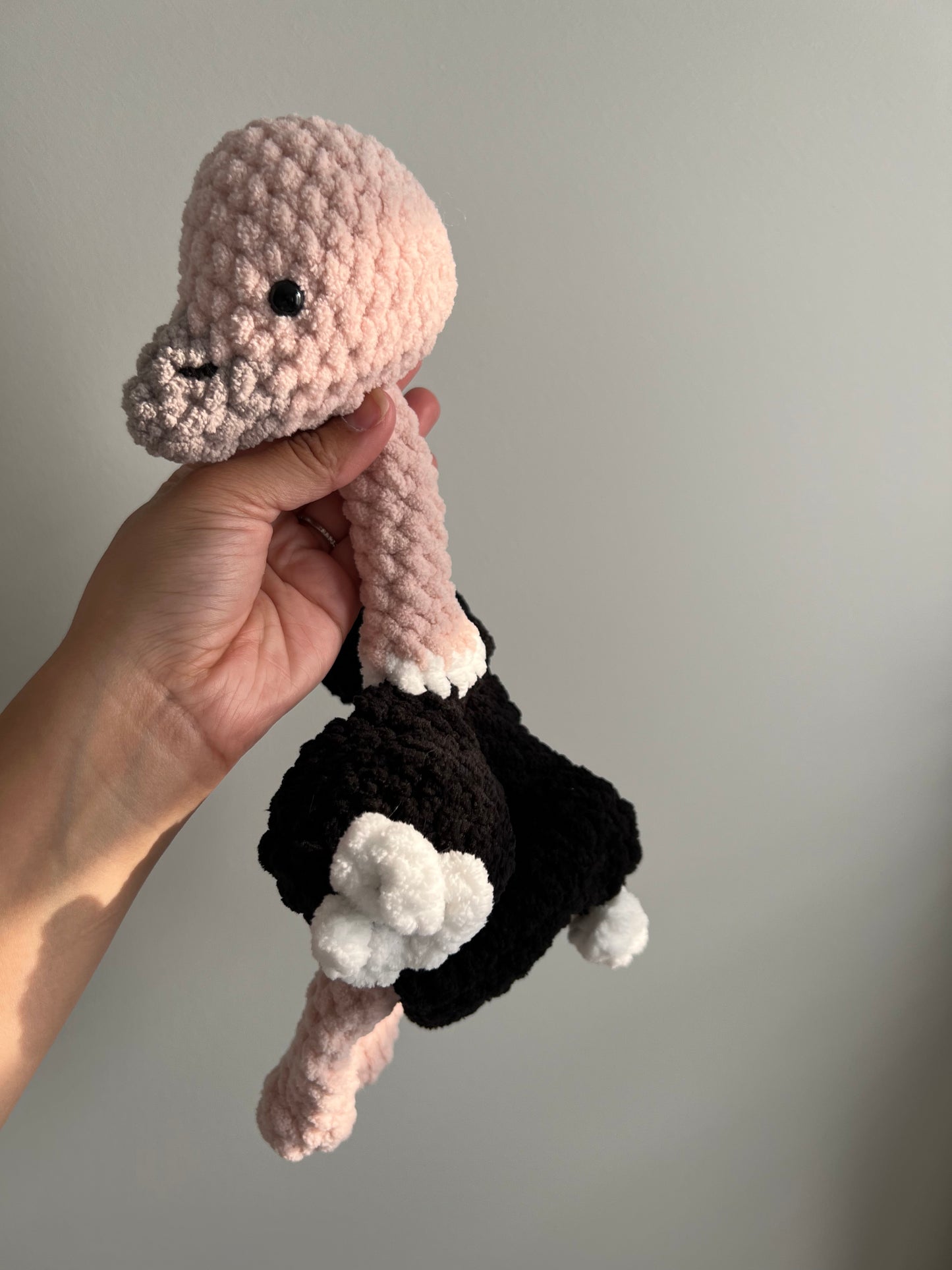 Blush Pink Ostrich Snuggler