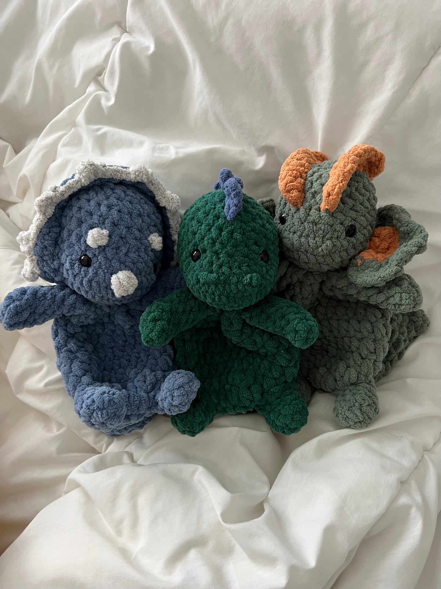 The Dino Babies Crochet Snuggler Bundle