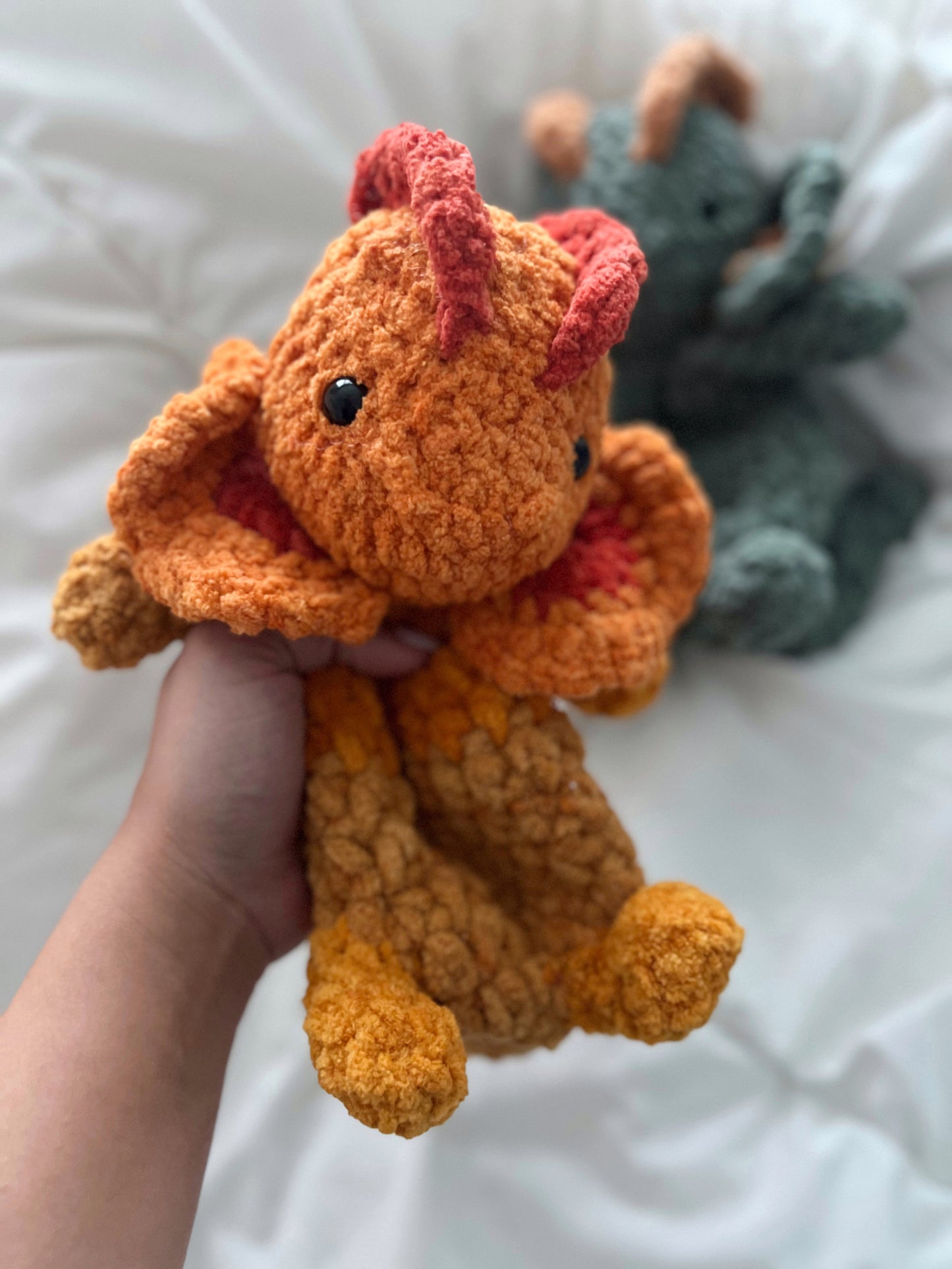 Dewey The Dilophosaurus Crochet Snuggler pattern