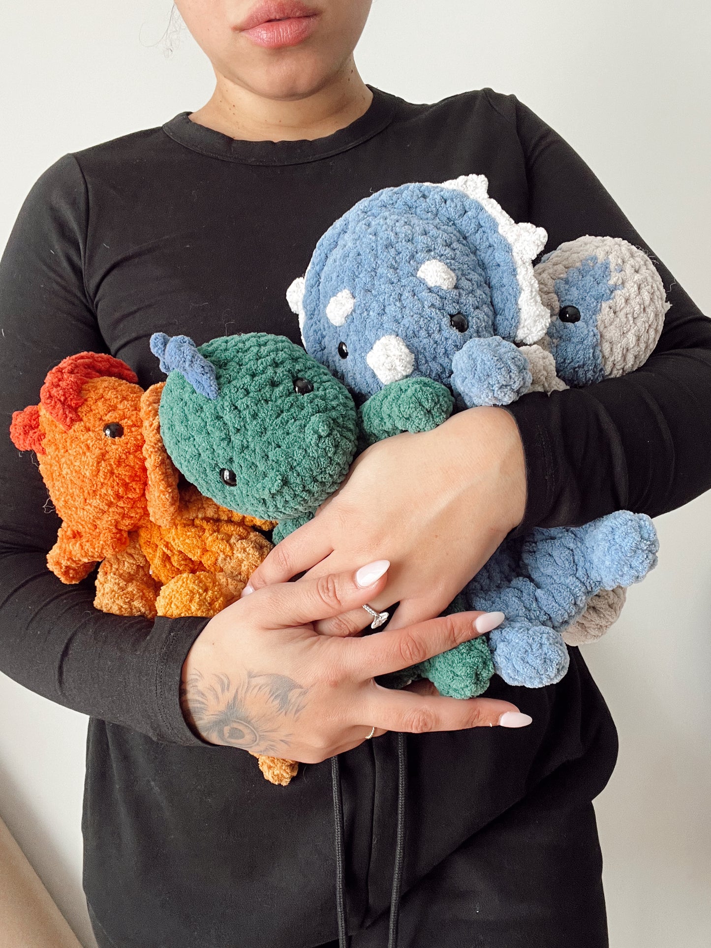 The Dino Babies Crochet Snuggler Bundle