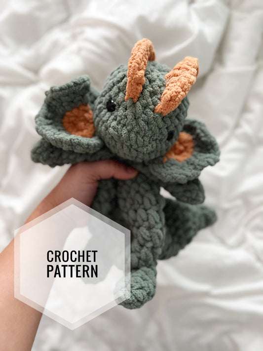 Dewey The Dilophosaurus Crochet Snuggler pattern