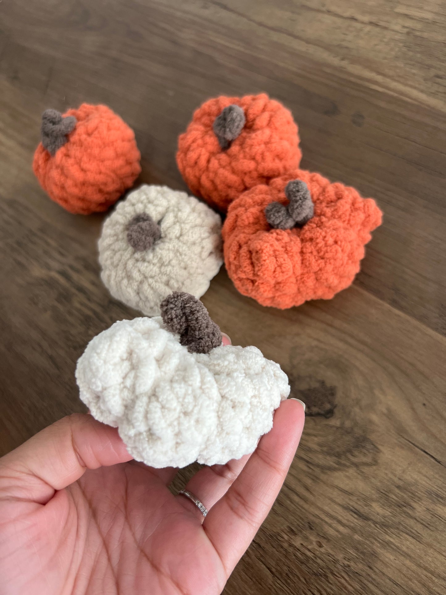 The Littlest Pumpkin crochet pattern, mini pumpkin