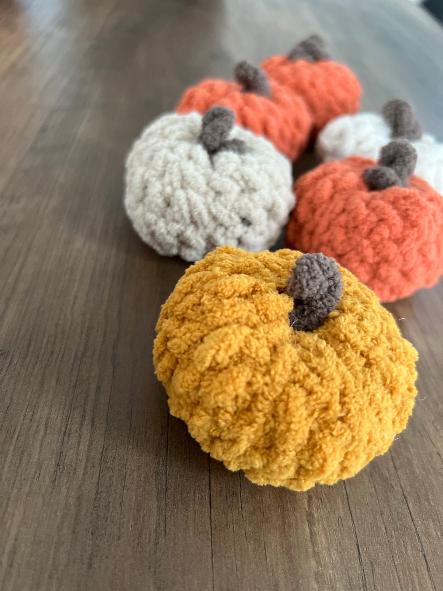 The Littlest Pumpkin crochet pattern, mini pumpkin